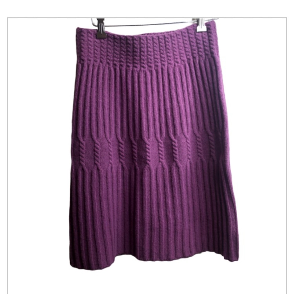 Far Away From Close Anthropologie Wool Knit Skirt